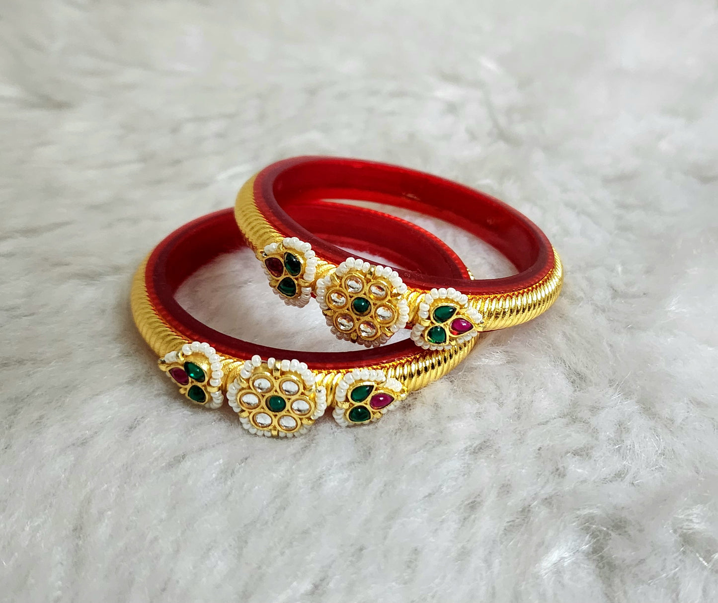 Rajwadi Bangles red (RB1002)
