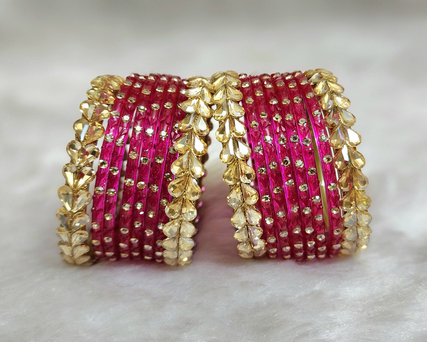 Glass bangle set rani (GLB1010)