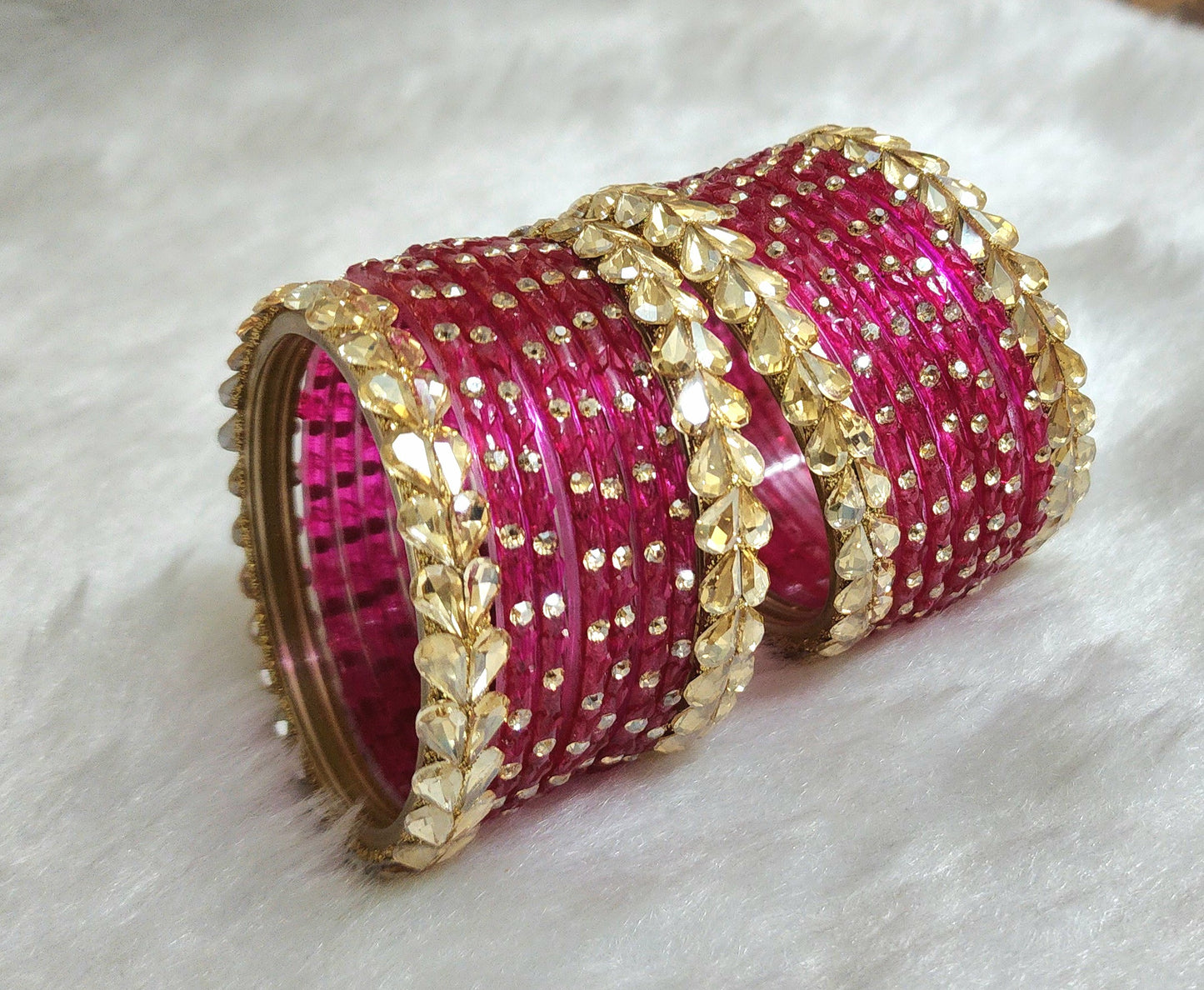 Glass bangle set rani (GLB1010)