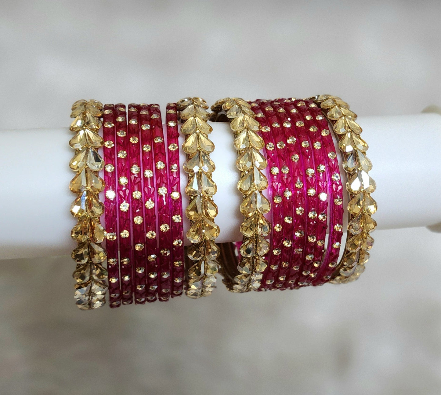 Glass bangle set rani (GLB1010)