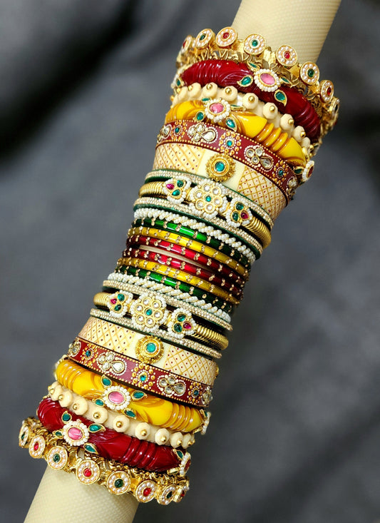 Rajwadi Bangle Set (BSR1002)